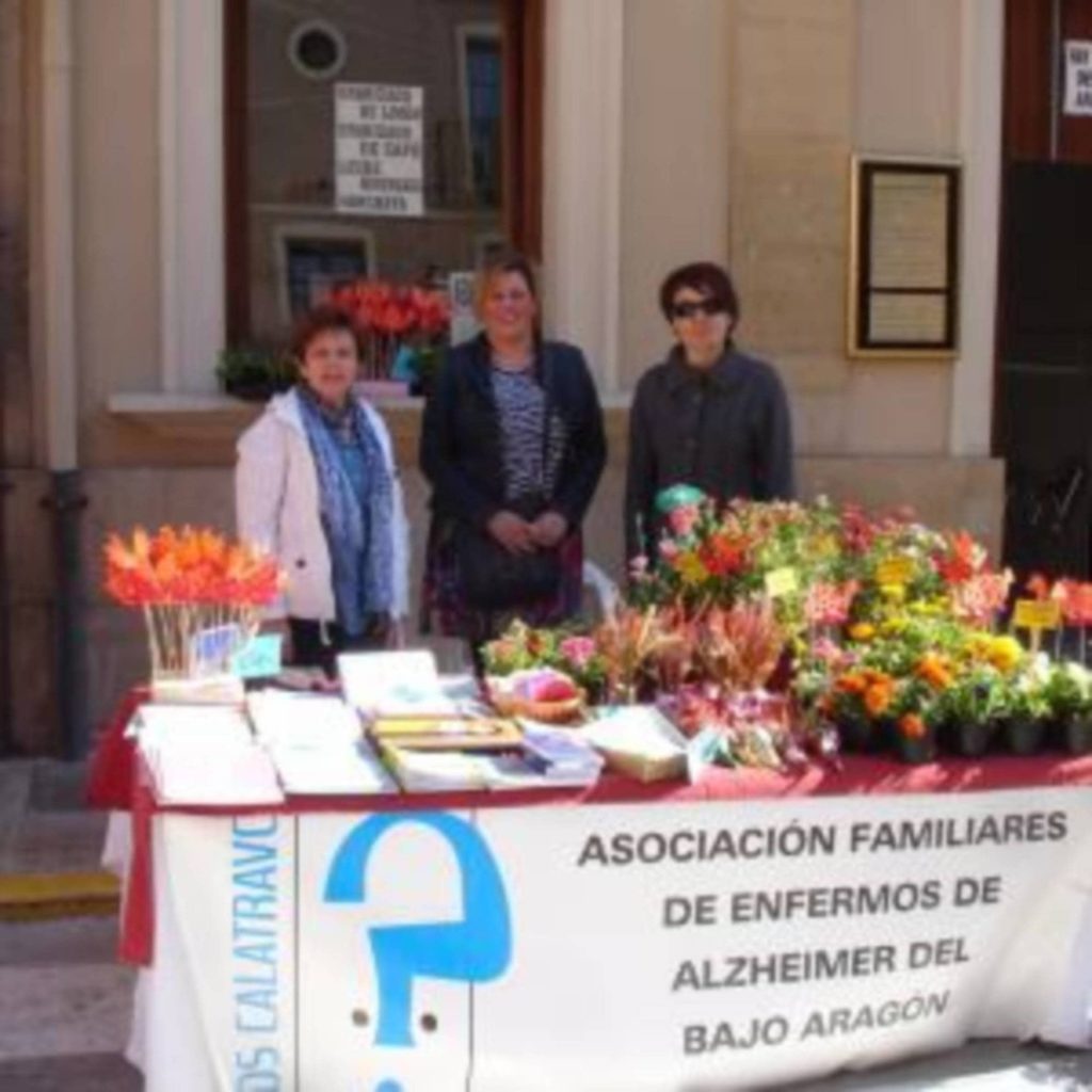 stand asociación familiares de enfermos de alzheimer bajo aragon