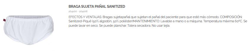 Braga Sujetapañal SANITIZED - Reutilizable Cubre Pañales Reutilizable SANITIZED