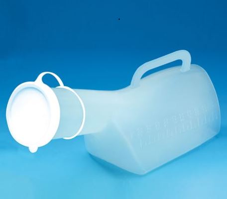 Orinal tipo botella con mango