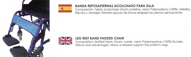banda reposapiernas