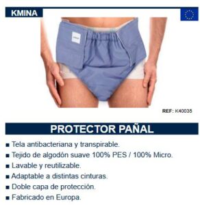 Protector Pañal Adulto Lavable y Reutilizable UNISEX