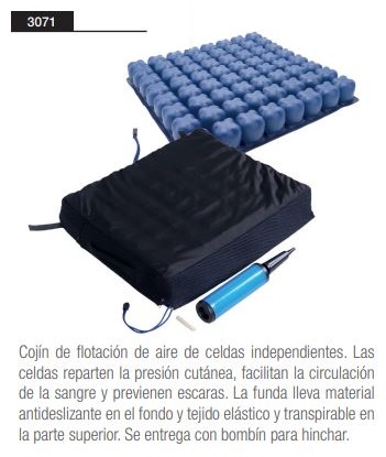 Cojín Antiescaras de Aire de Celdas - Con 2 Válvulas Cojín Antiescaras de Aire