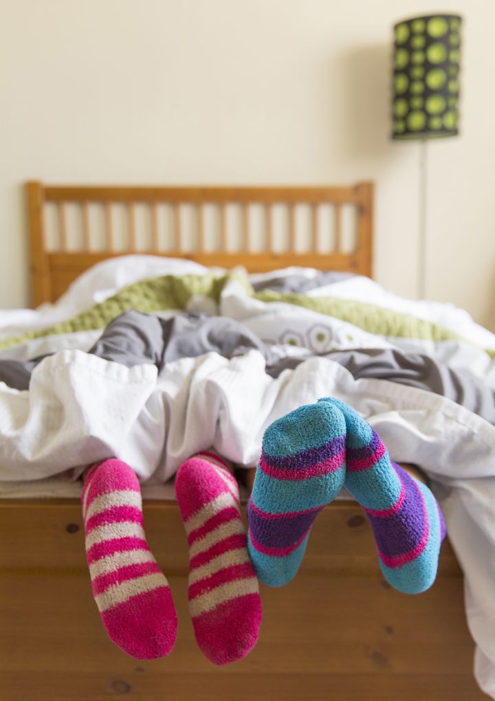 A la Cama Siempre con Calcetines, Ayuda a Conciliar el Sueño