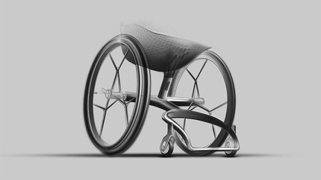 silla de ruedas 3d