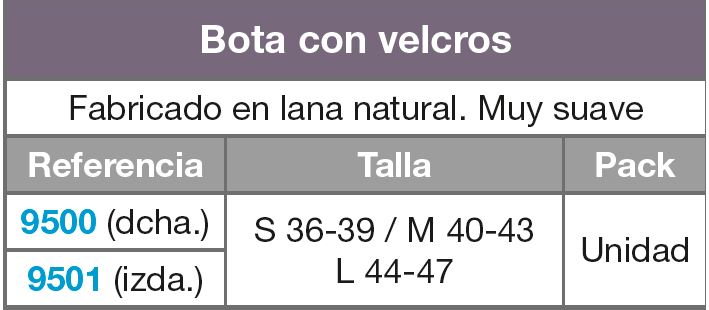 tallas bota naturalamb