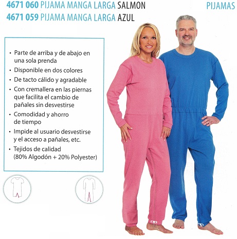 Pijamas Manga Larga Varias Tallas Y Colores. Impide al usuario manipular productos. 