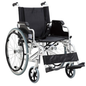 silla de ruedas aluminio con reposabrazos
