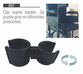 Clip Sujeta Bastones Giratorio