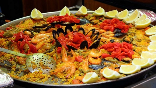 Receta De Paella: con ayudas técnicas de cocina