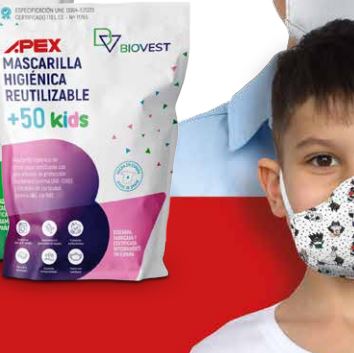 Mascarilla Higiénica Para Niños Reutilizable