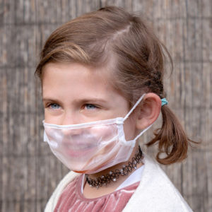 mascarilla para niños transparentes