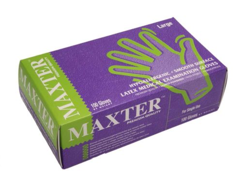 guantes desechables later sin polvo marca maxter
