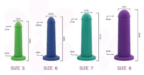 Tallas Dilatadores Vaginales Intimate Rose Kit de 4 Grandes