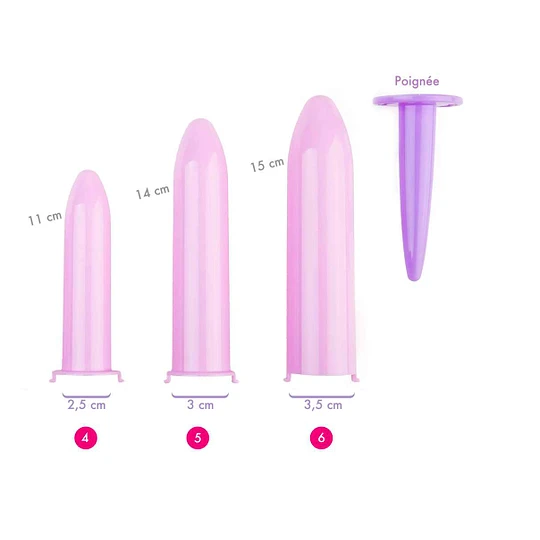 Dilatadores Vaginales Progresivos VELVI Kit MAXI