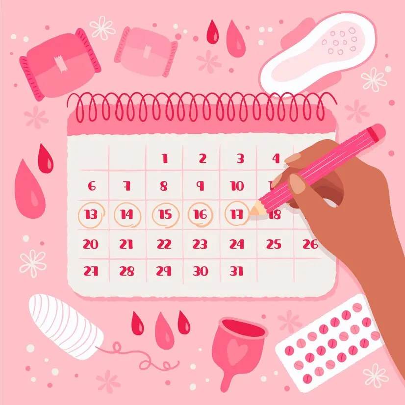 calendario menstruación productos