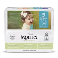 Pañales Moltex Pure & Nature T5 - detalle bolsa