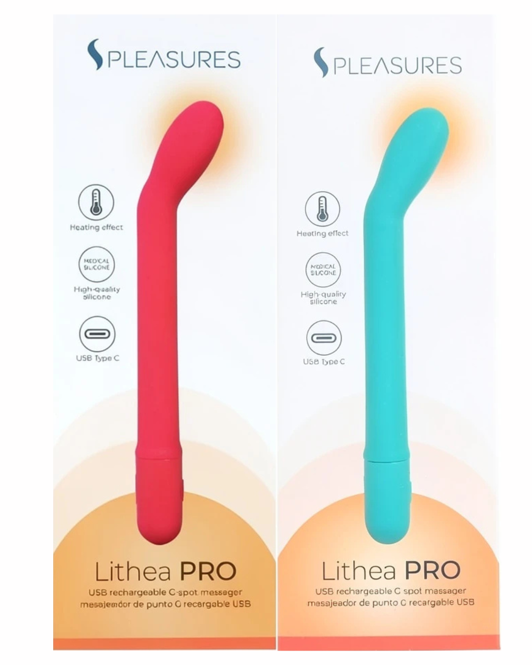 Lithea PRO Rosa/Turquesa: estimulación con calor y carga USB-C - DALithea PRO